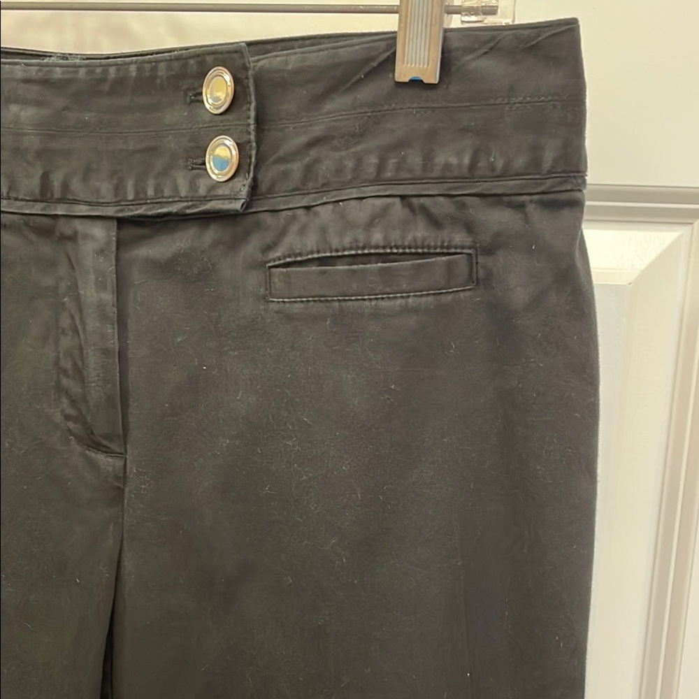 Style & Co Black Cropped Pants Stretchy EUC Capris size 8 - Picture 3 of 12